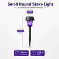 Solar Mosquito Zapper Light – Outdoor Garden Stake Lamp, UV Insect Killer, Solar Powered, Dual Mode (Mosquito Control + Pathway Lighting), Weather Resistant, Easy Setup, Small & Large round + Square Options