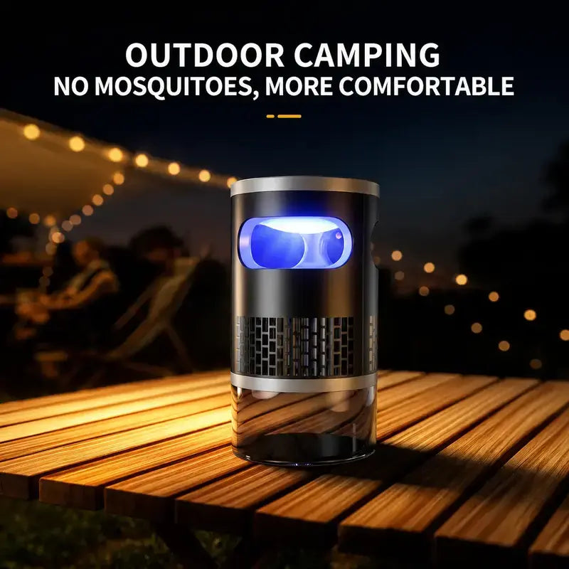 【Summervibes】Indoor Insect Trap - Effective Suction & UV Light Catcher for Mosquitoes, Fruit Flies, Gnats & Moths - Quiet & Non-Zapper for Home
